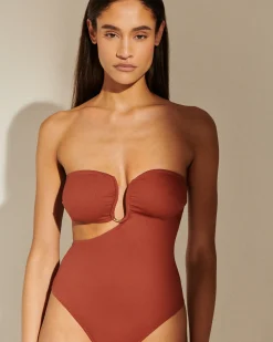 Best Sale Key West One Piece stone Woemn 1 Piece Swimsuit